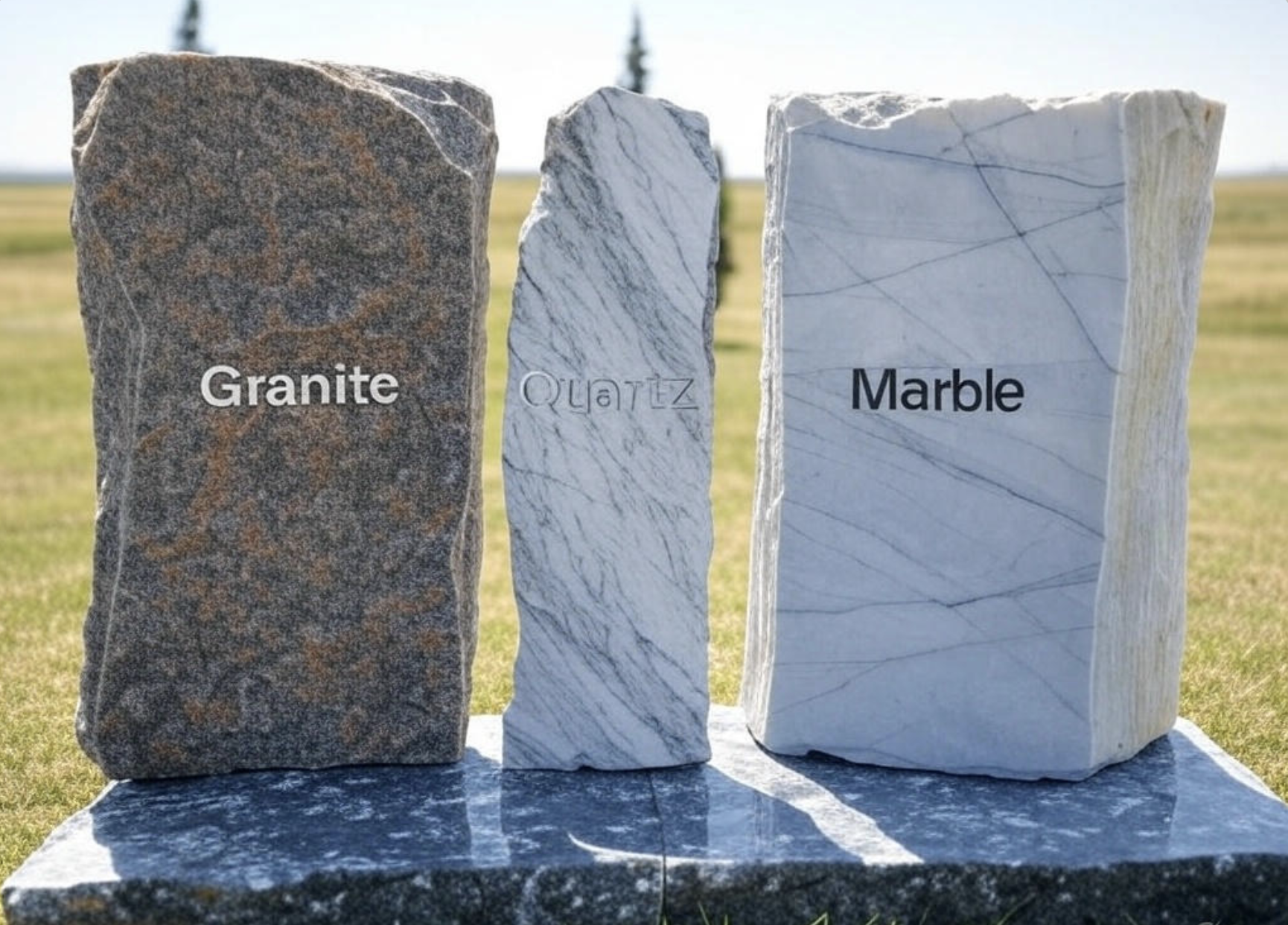 Marble vs Granite vs Quartz countertops Solo Granite